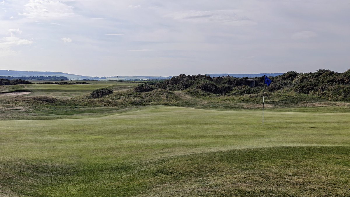 cdpgolf1's tweet photo. A spectacular morning at @SpeyBayGC. Kudos to @DavidIRumbles and his team who have improved the playing surfaces no end in the past year. Best of luck to everyone playing in the @LinksDAO Summer Solstice event. 

My phone says it's 10,805 miles to @7milegolf but standing on the beach at the end of the course has something of the Hobart about it.