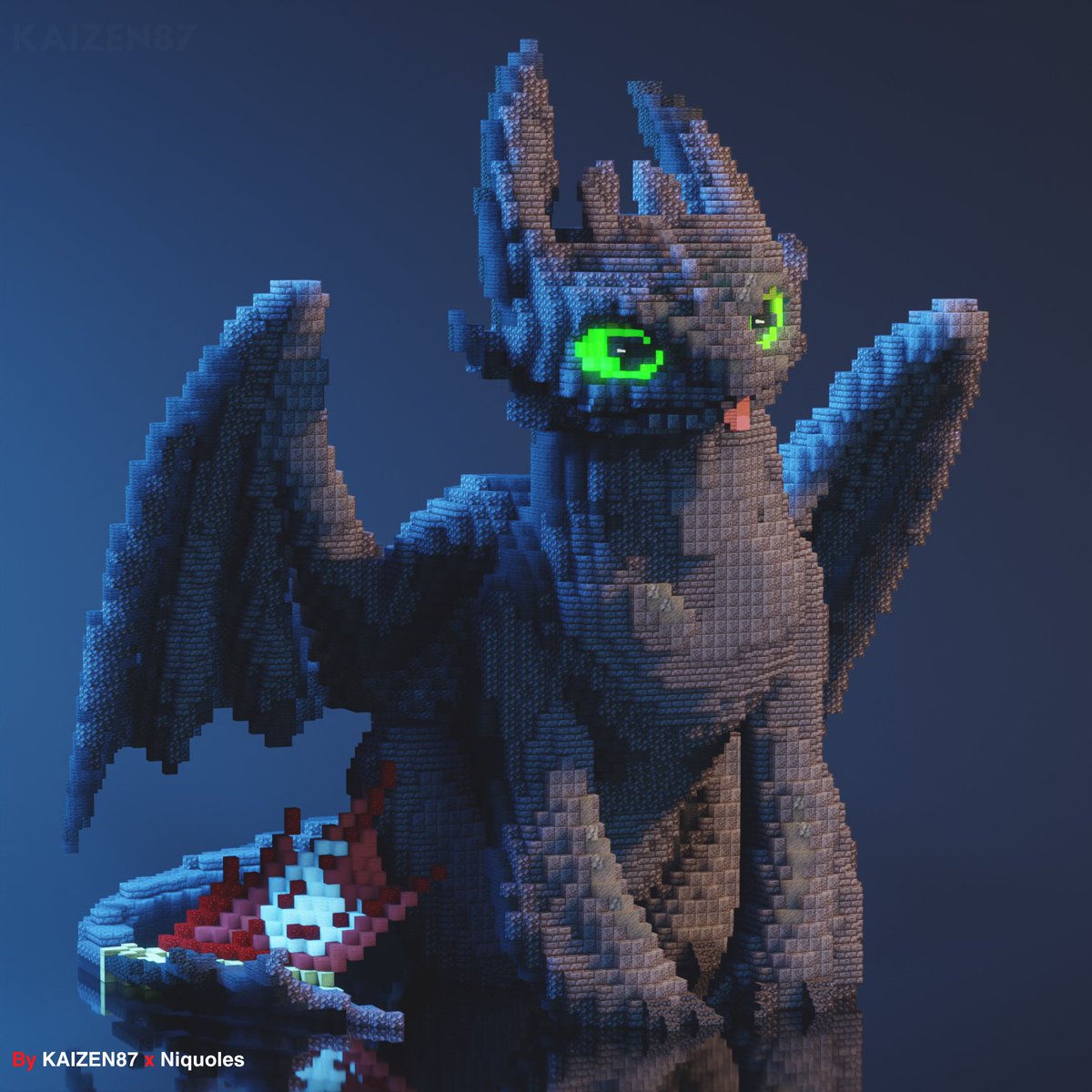 KAIZEN087's tweet image. Toothless – Night Fury
#minecraft #minecraftbuilds
