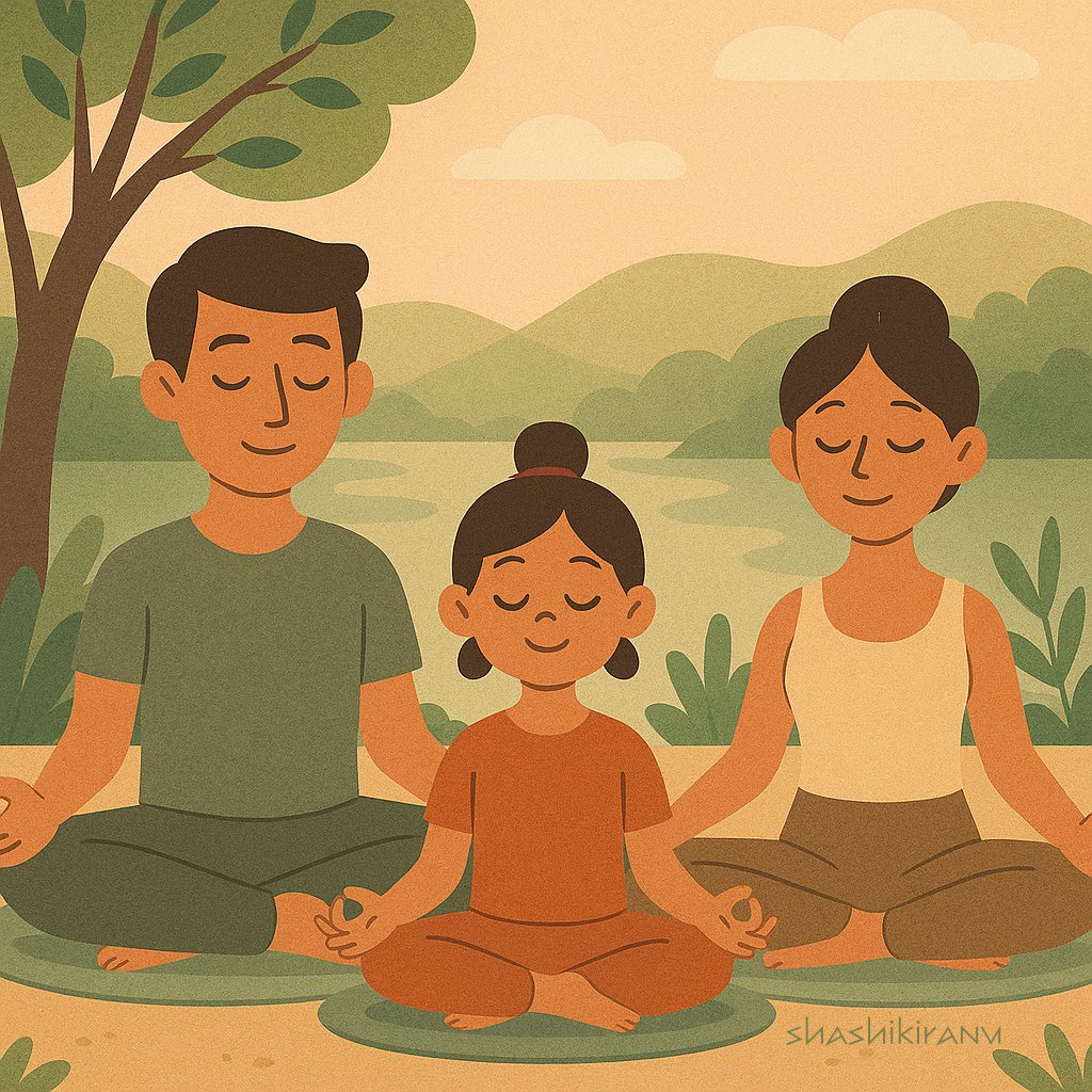 Yoga is not just a form of exercise.

Yoga is a balance of our body, breath and mind.

Yoga is skill in every action. (BG 2: 50)

#InternationalYogaDay #yoga