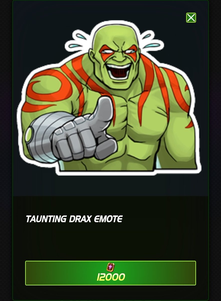 Forgotten_MCOC's tweet image. Based off me mostly spending on big holiday sales it probably won&apos;t be until banquet 2025 but im going to be toxic for a bit when I get this emote 😅