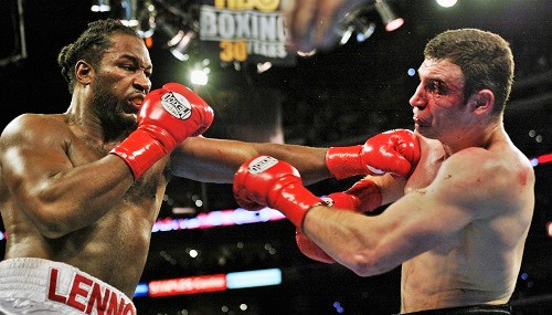 "And then Lewis ripped home an uppercut that violently snapped back the head of 'Dr. Ironfist.'" It was #OnThisDay, a blood and thunder big man brawl that proved to be the swan song for Lennox Lewis. Check it out: thefightcity.com/lewis-vs-klits… #Boxing #OTD From <a href="/AldenChodash/">Alden Chodash</a>