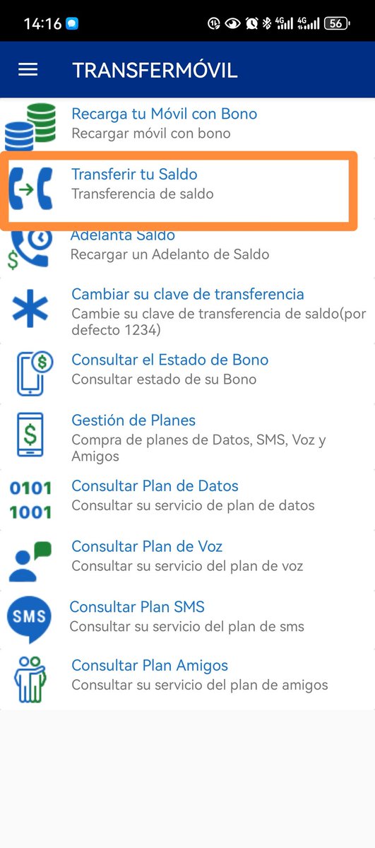 Tienes saldo y quieres transferirlo a un familiar y amigo.
Tienes dos opciones.

👉 Marcar *234#, o opción 1.
👉#Transfermovil/Operaciones /Transferencia de Saldo 👇

#EtecsaConCuba