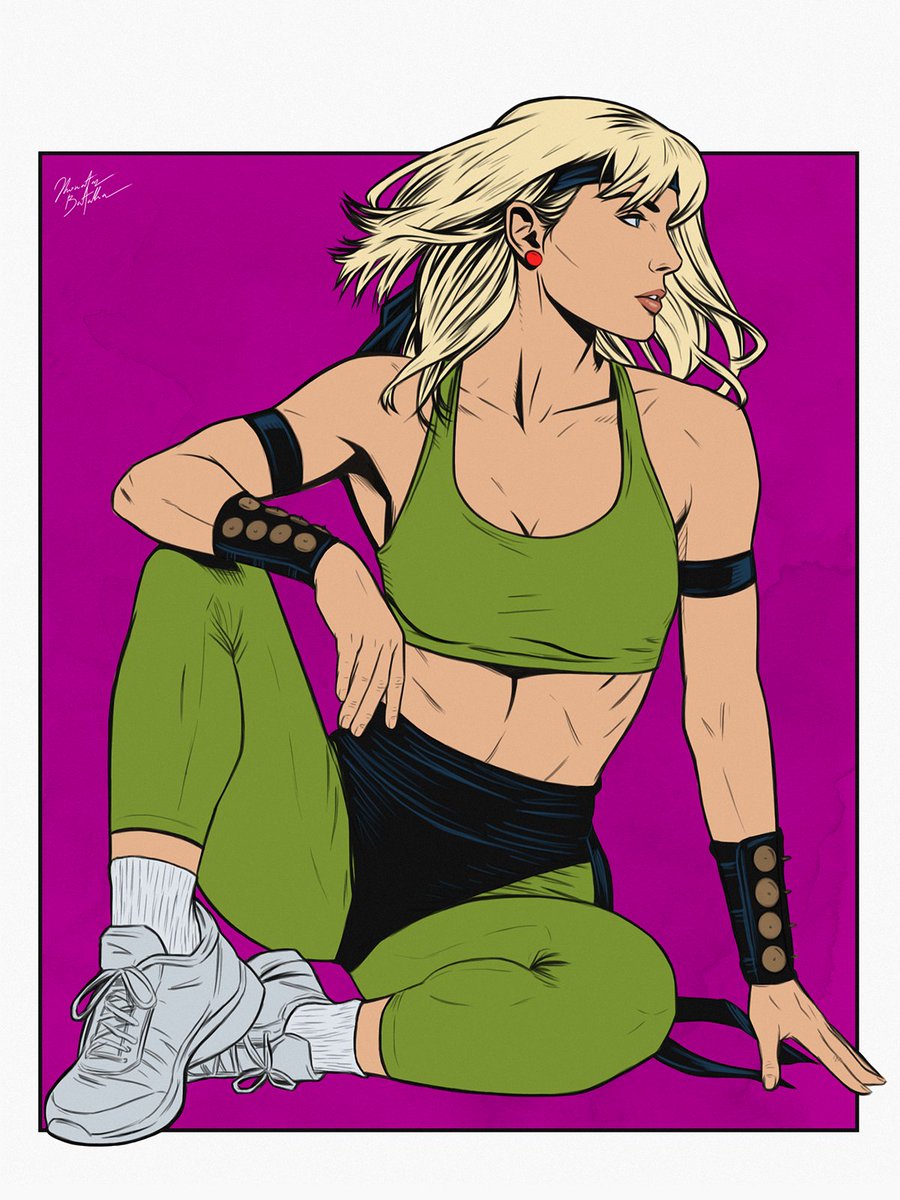 Mortal Kombat: Sonya Blade.
.
.
#fanart #characterdesign #mortalkombat #videogameart #warrior #fighter #martialarts #digitalart #digitalpainting #sonyablade