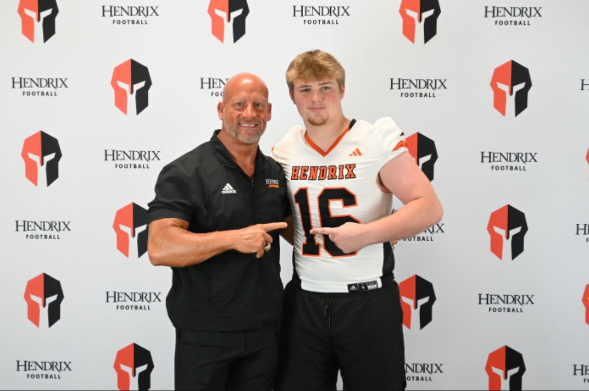 After an amazing visit and talk with <a href="/RussHeidiSLC/">Russ and Heidi Phillips🏈</a> I’m blessed to receive my first offer from Hendrix college!
<a href="/CoachGreenOL/">Karson Green</a> <a href="/coachklinck/">Coach Bobby Klinck🏈</a> <a href="/Michael43657825/">Coach Michael Stephens</a> <a href="/CoachKevinAvey/">Kevin Avey</a> <a href="/CoachKizzar918/">CoachKizzar</a>