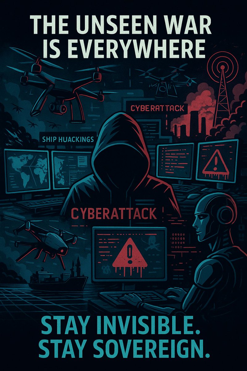 overrideExe's tweet image. The war is already here.
Internet blackouts. AI drone strikes. GPS hijacks.
It’s not fiction,it’s now.
Build your ark before the flood.
#OverrideProtocol #CyberWarfare #DigitalFlood