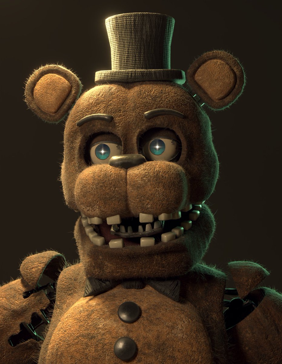 Withered Freddy Edited/Retexture Release! Original Model by: Project FNaF  https://t.co/b6iR1BxRjp https://t.co/7PBRVVYXpA #fnaf #freddyfazbear  #fnaf2movie #blender, image size:931x1200