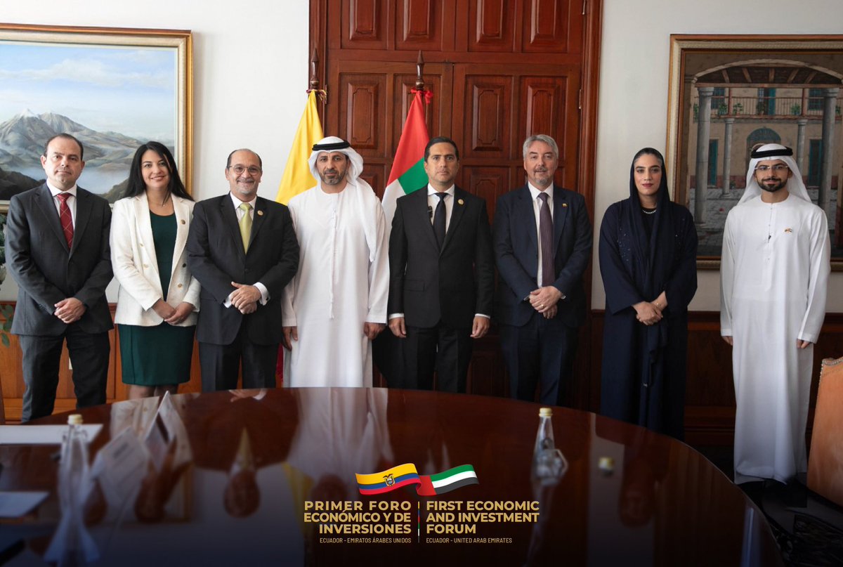 Concluyó con éxito el encuentro entre los ministros de <a href="/ViviendaEc/">Viceministerio de Des. Urbano y Vivienda 🇪🇨</a>;  <a href="/Telecom_Ec/">Ministerio de Telecomunicaciones Ecuador 🇪🇨</a>; <a href="/FinanzasEc/">Economía Finanzas Ec</a> y autoridades de #EmiratosÁrabesUnidos <a href="/emiratos/">Emiratos Árabes Unidos</a>, que contó con la participación del viceministro Alfonso Abdo.