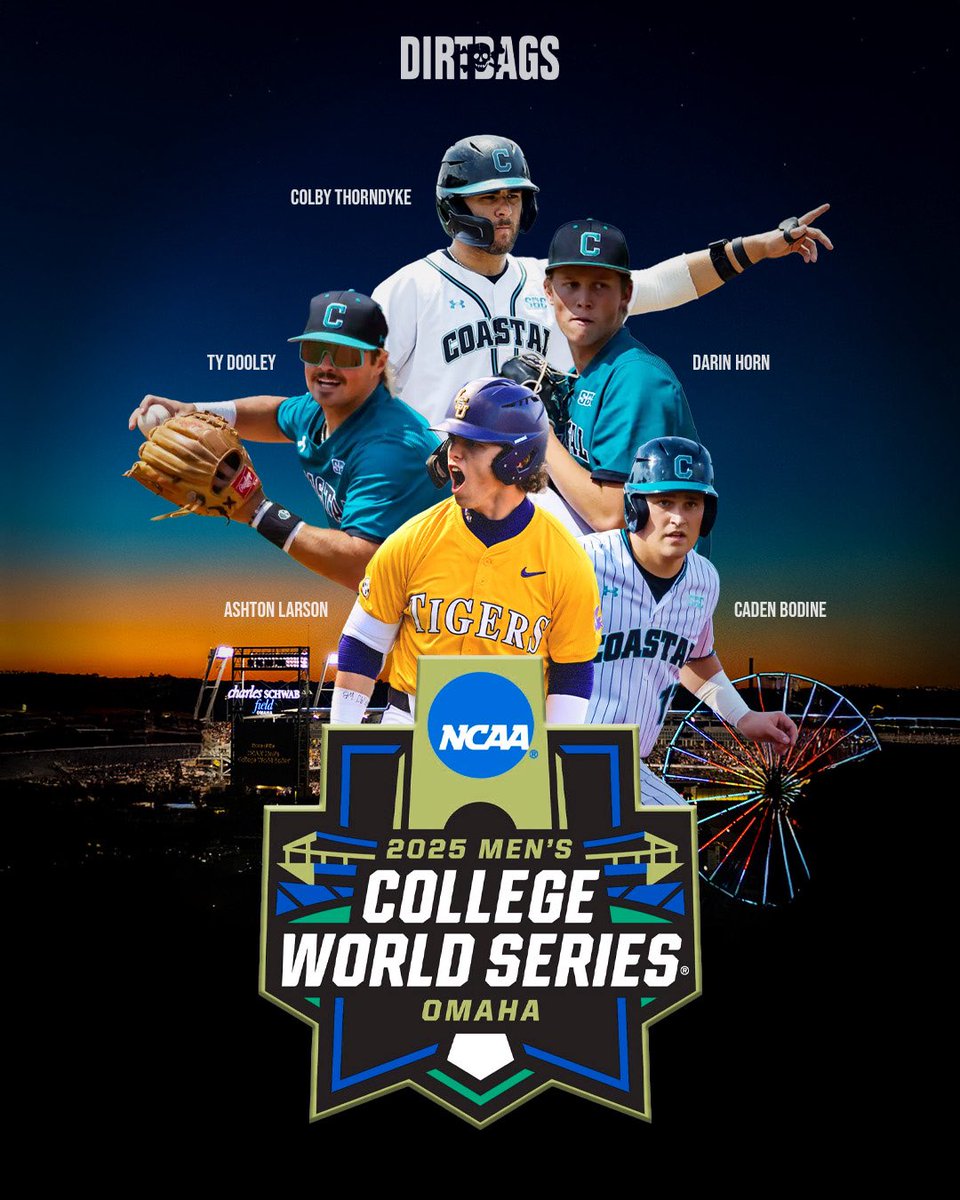 Dirtbags representing in 2025 CWS Championship‼️
