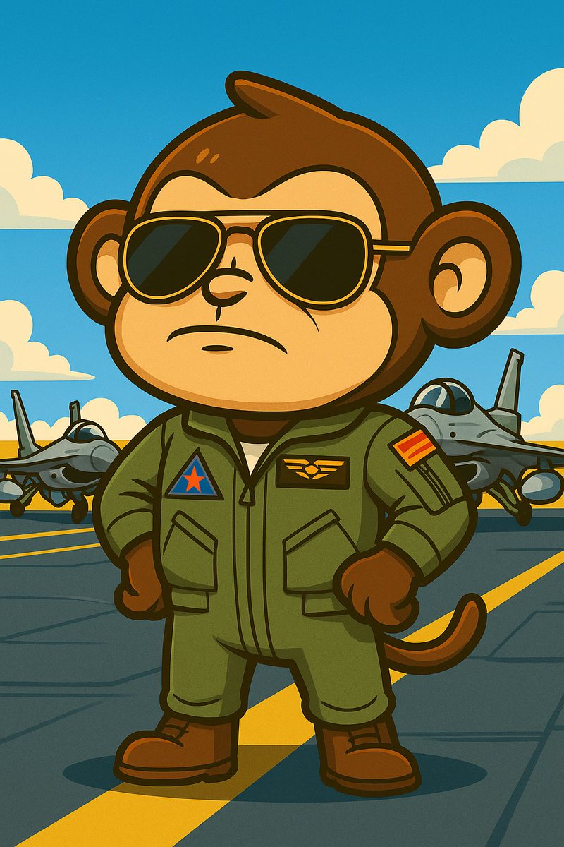 thehangrymonkey's tweet photo. Only a few tokens ever reach elite status.
Most fizzle out.
But one? One flies higher, faster, and with a glare that says, “Don’t bet against me.”
🔥💨
Are y’all ready for Mach 10?
#HangryMonkey isn’t just another meme—it’s the ace in the sky.
#BestOfTheBest #HangrySquad #NextGen https://t.co/GViBMDFUmC