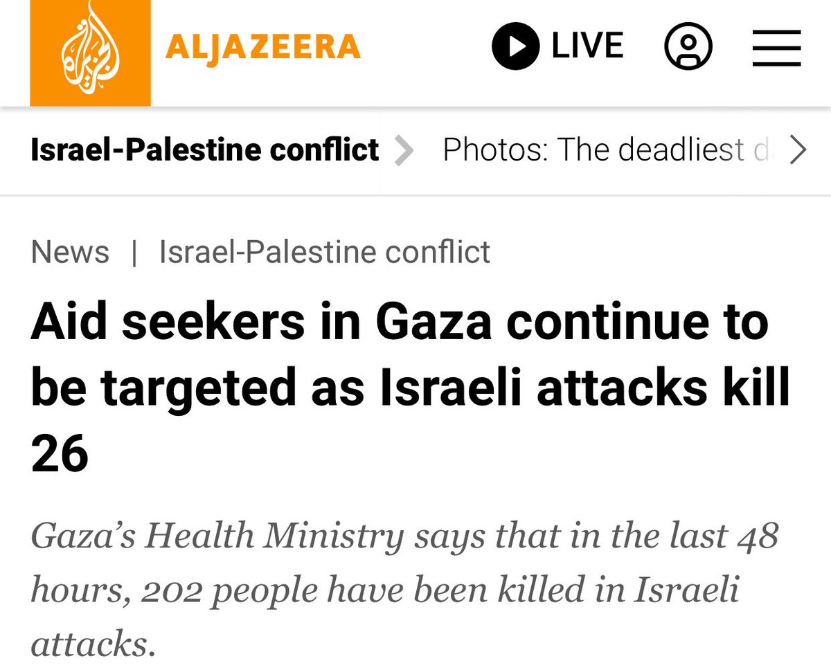 If you only follow US media you’d never know Israel killed 202 people in Gaza in the last 48 hours.