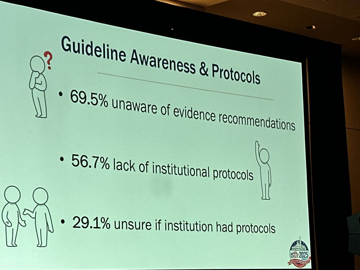 AnticoagPharmD's tweet photo. Great session on the use of preemptive AC for suspected PE. An international survey of ED MDs showed
- Low use of preemptive AC
- ⬆️ concern for cardiorespiratory ⬇️ vs 🩸🩸
- ⬇️ unawares of guidelines/protocols
❓What is the role for pharmacists #ACstewardship #ISTH2025 https://t.co/2zLyby0dNS