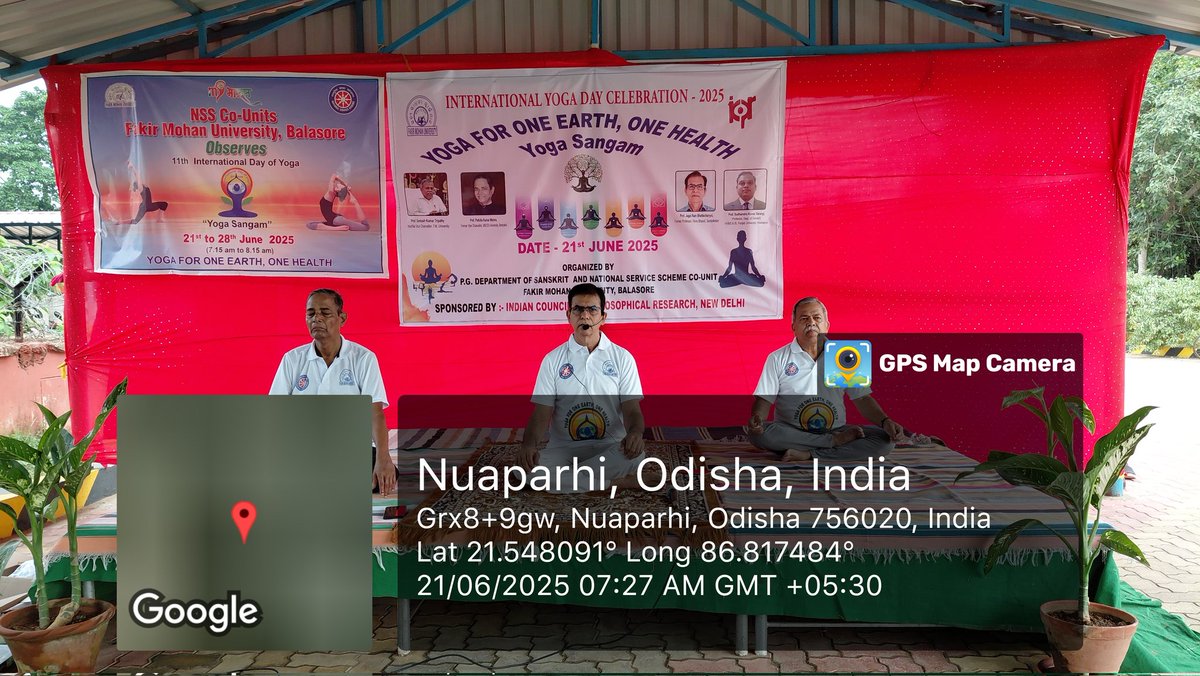 Massive Participation Marks International Yoga Day 2025 at Fakir Mohan University – A Harmonious Gathering of Teachers, Students, and Staff ✨🧘‍♂️
#FakirMohanUniversity #FMUniversity #VyasaVihar 
<a href="/DHE_Odisha/">Higher Education Department, Govt. of Odisha 🇮🇳</a> <a href="/dpradhanbjp/">Dharmendra Pradhan</a> <a href="/GovernorOdisha/">Governor Odisha</a> <a href="/CMO_Odisha/">CMO Odisha</a> <a href="/IPR_Odisha/">I & PR Department, Odisha</a> <a href="/suryabanshibjp/">Suryabanshi Suraj</a>