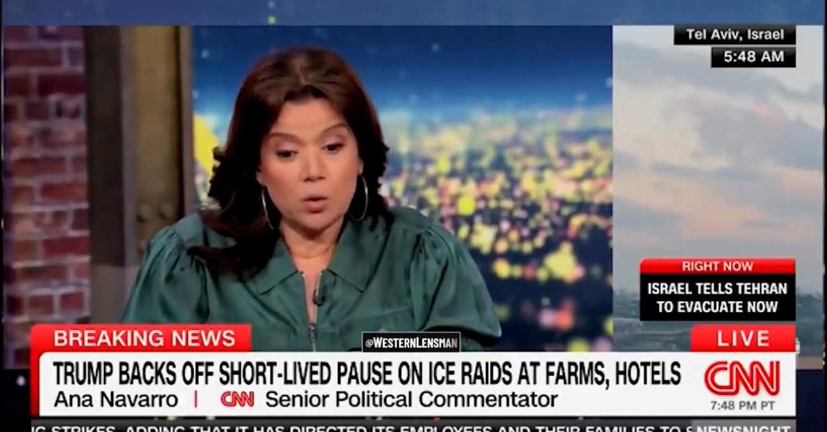 CNN ‘s Ana Navarro: Milk prices are going to be higher because of illegal aliens being deported:
"I don‘t know if any of you have ever been in a dairy farm. It is God-awful work."
'Who’s going to milk our cows' is the new 'who’s going to pick our crops'
Democrats never change.