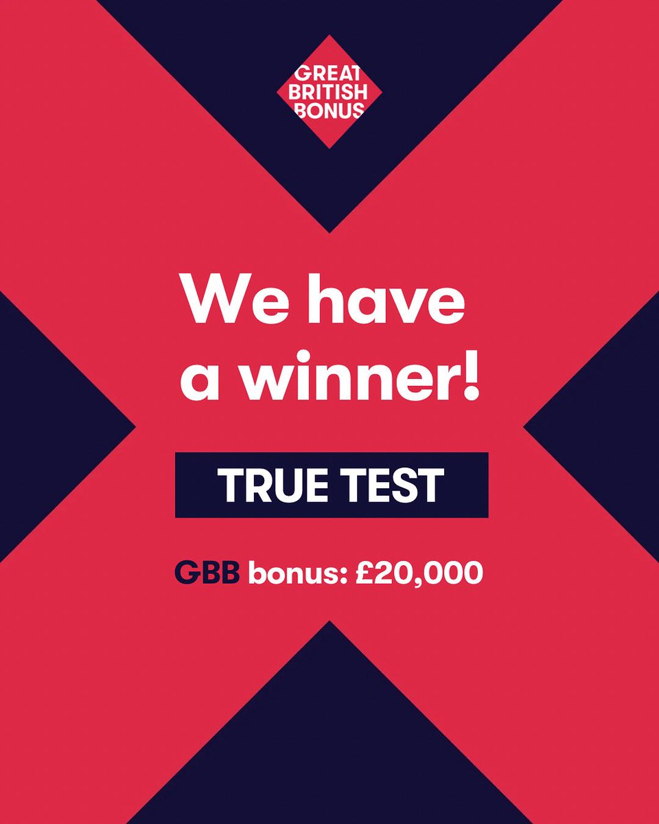 Great British Bonus (@gb_bonus) on Twitter photo #WINWIN
🏇🏼 TRUE TEST wins <a href="/LingfieldPark/">Lingfield Park</a>
💷 £20,000 #GBBonus
🌟Trainer: <a href="/WKnightRacing/">William Knight Racing</a>
🎉 Breeder: Funcheon & Monaughty Bloodstock
🍾 Owner: Mr A. Al Mansoori
#HBLBFunded #BREEDBUYRACE
<a href="/rpbloodstock/">Racing Post Bloodstock</a> I <a href="/bloodstocknews/">EBN</a> I <a href="/TheTBA_GB/">The Thoroughbred Breeders’ Association (The TBA)</a> I <a href="/BartonStud1/">Barton Stud</a> #WINWIN
🏇🏼 TRUE TEST wins <a href="/LingfieldPark/">Lingfield Park</a>
💷 £20,000 #GBBonus
🌟Trainer: <a href="/WKnightRacing/">William Knight Racing</a>
🎉 Breeder: Funcheon & Monaughty Bloodstock
🍾 Owner: Mr A. Al Mansoori
#HBLBFunded #BREEDBUYRACE
<a href="/rpbloodstock/">Racing Post Bloodstock</a> I <a href="/bloodstocknews/">EBN</a> I <a href="/TheTBA_GB/">The Thoroughbred Breeders’ Association (The TBA)</a> I <a href="/BartonStud1/">Barton Stud</a>