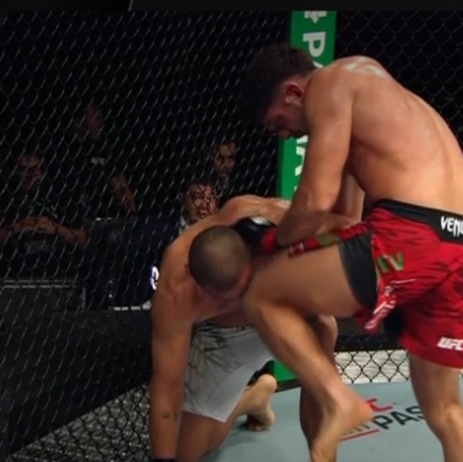 2 EYE POKES AND AN ILLEGAL KNEE ON THE IRON TURTLE DQ THIS FRAUD IMMEDIATELY