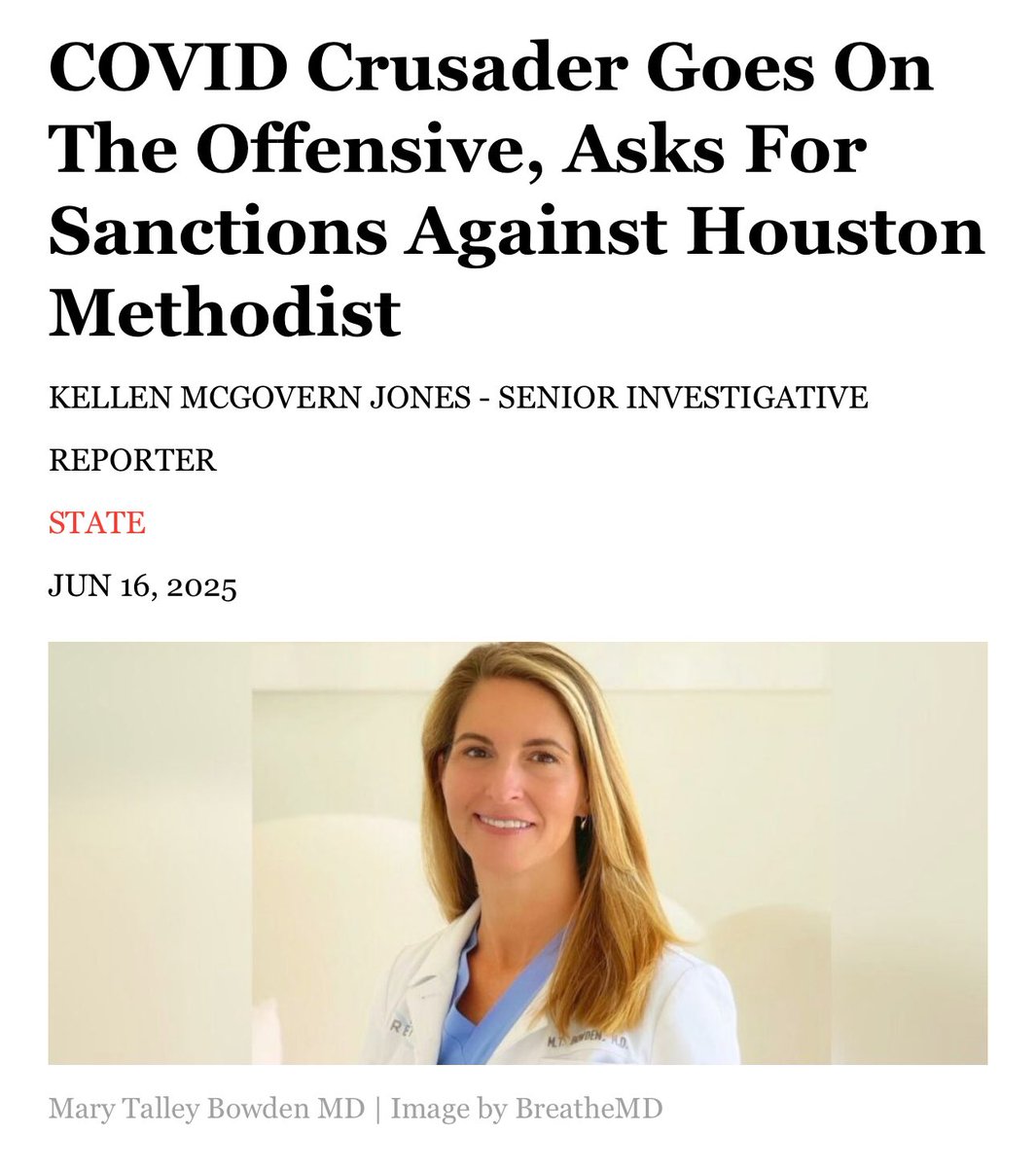 Houston Methodist cashed my check for $166,514.28 then, upset over a social media post, changed its mind, refusing to sign our agreement and demanding an additional $26,000. I also asked if all that money could go to charity, and they refused. (1/2)