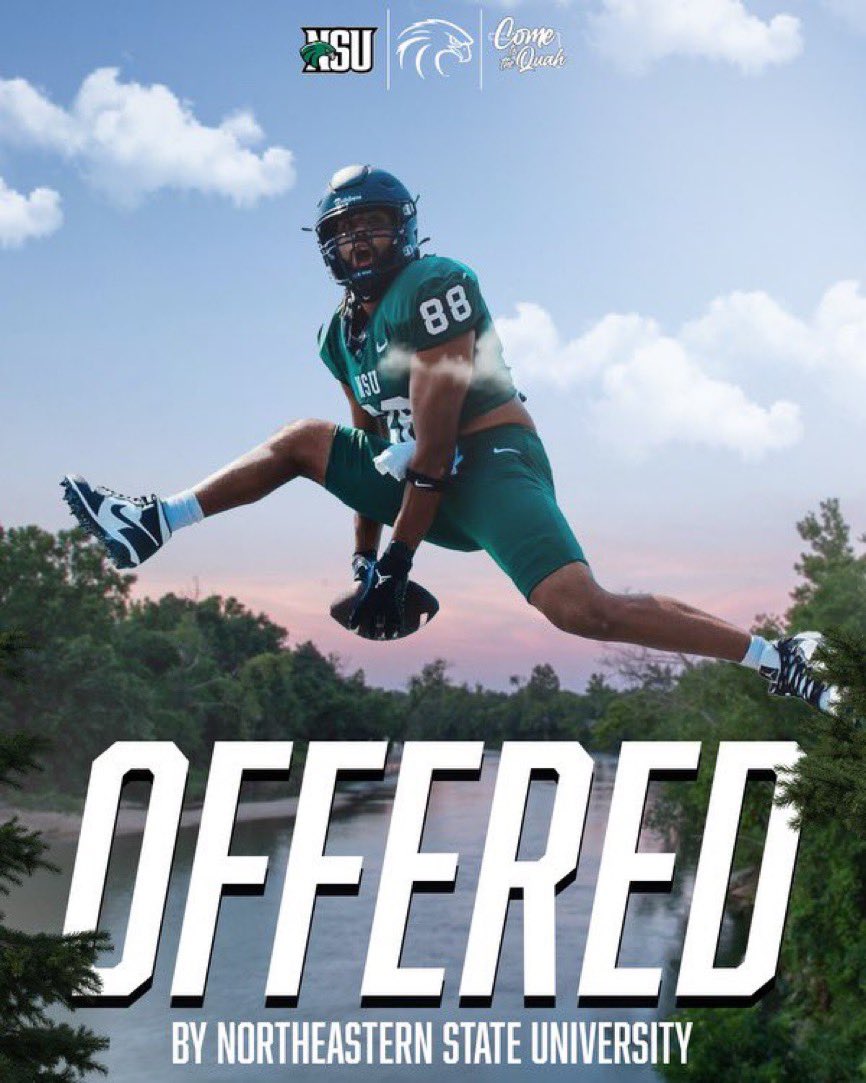 #AGTG Blessed to have received my first offer from Northeastern State University! 
<a href="/CoachChev6/">Darrin Chiaverini</a> 

<a href="/chev06_/">Curtis Chiaverini</a> <a href="/CoachMcGeheeNSU/">Coach McGehee</a> <a href="/IrvinWhiteFB/">Irvin White</a> <a href="/ChrisTaber5/">ChrisTaber</a> <a href="/MichaelWaldie1/">Michael Waldie</a> <a href="/KrumFootball/">Krum Bobcats</a>