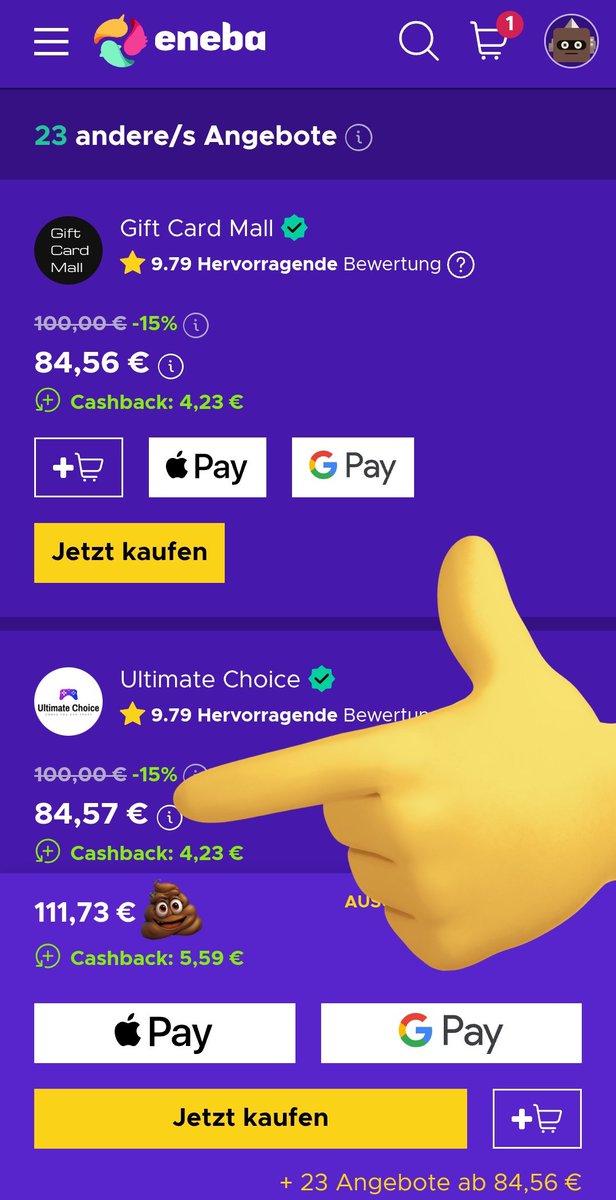 PS5_BOTs's tweet image. 💸ALL PSN  bis 19% Rabatt💸

Für sämtliche PSN Codes
Auf bereits reduziertes❕ Guthaben 10% extra Rabatt 🤑 

100€ Guthaben z.B. für nur 81,79€ 

Alle Codes:
bit.ly/48TPemu*
🔑 Code: PSNDE

#Deal_Bot #PSN #Rabatt