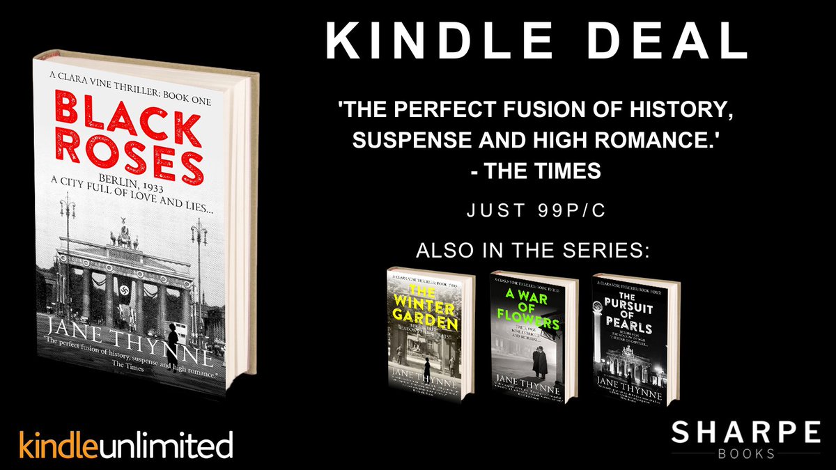 Sharpe Books (@sharpebooks) on Twitter photo #KindleDeals #99p
Black Roses,
By <a href="/janethynne/">Jane Thynne/C.J.Carey</a>
'The perfect fusion of history, suspense and high romance.' The Times
amazon.co.uk/dp/B0F7KG8BQM
<a href="/BestThrillers/">Best Thrillers</a>
#spyfiction #ww2 #bookrecommendations #KindleDeals #99p
Black Roses,
By <a href="/janethynne/">Jane Thynne/C.J.Carey</a>
'The perfect fusion of history, suspense and high romance.' The Times
amazon.co.uk/dp/B0F7KG8BQM
<a href="/BestThrillers/">Best Thrillers</a>
#spyfiction #ww2 #bookrecommendations
