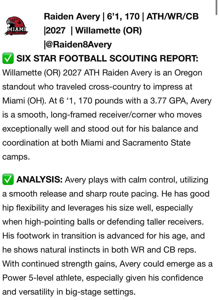 Appreciate you putting me out there <a href="/sixstarfootball/">Six Star Football | PLUS+</a> !