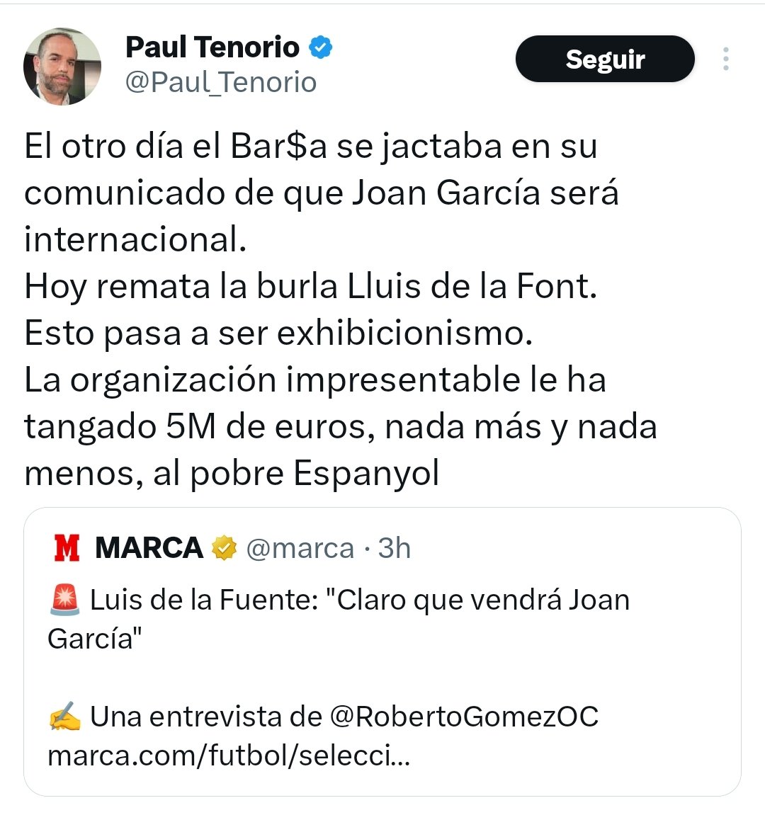 Me encanta ver a Tenorio totalmente desquiciado.