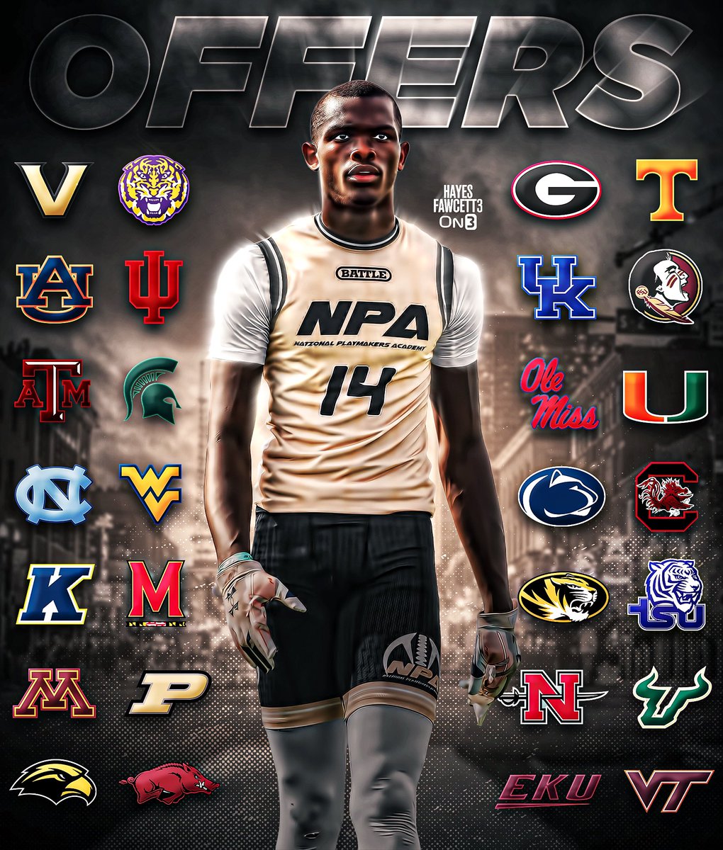 Hayes Fawcett (@hayesfawcett3) on Twitter photo NEWS: Elite 2026 ATH Joel Wyatt will announce his Commitment on July 6th, he tells me for <a href="/on3recruits/">Follow @Rivals</a>
The 6’4 195 ATH from Shelbyville, TN is ranked as a Top 3 ATH in the ‘26 Class (per On3)
Where Should He Go? ⬇️
on3.com/db/joel-wyatt-… NEWS: Elite 2026 ATH Joel Wyatt will announce his Commitment on July 6th, he tells me for <a href="/on3recruits/">Follow @Rivals</a>
The 6’4 195 ATH from Shelbyville, TN is ranked as a Top 3 ATH in the ‘26 Class (per On3)
Where Should He Go? ⬇️
on3.com/db/joel-wyatt-…