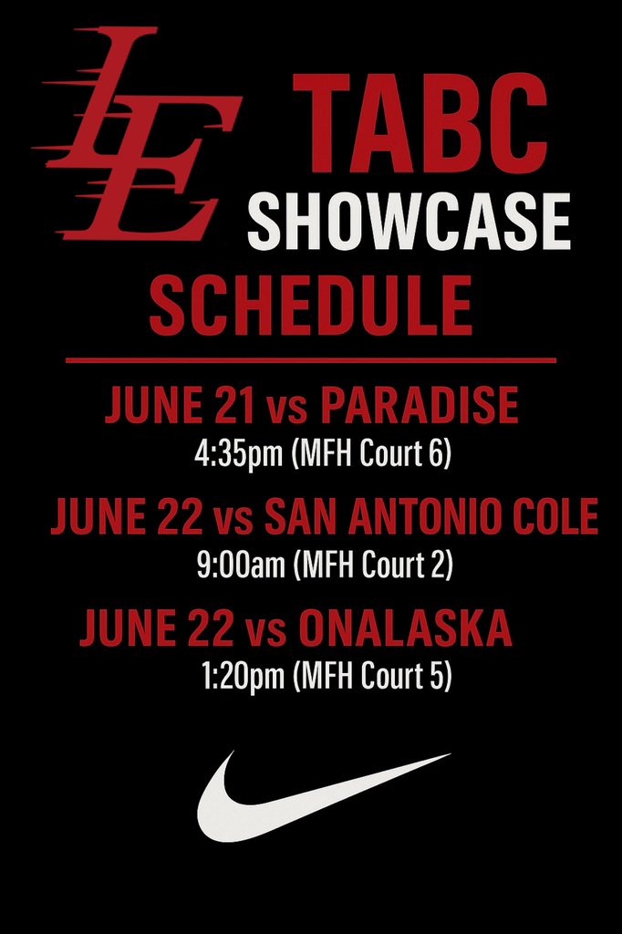TABC Showcase Schedule 🏀

All games will be played at Mansfield Field House (MFH)

#REP