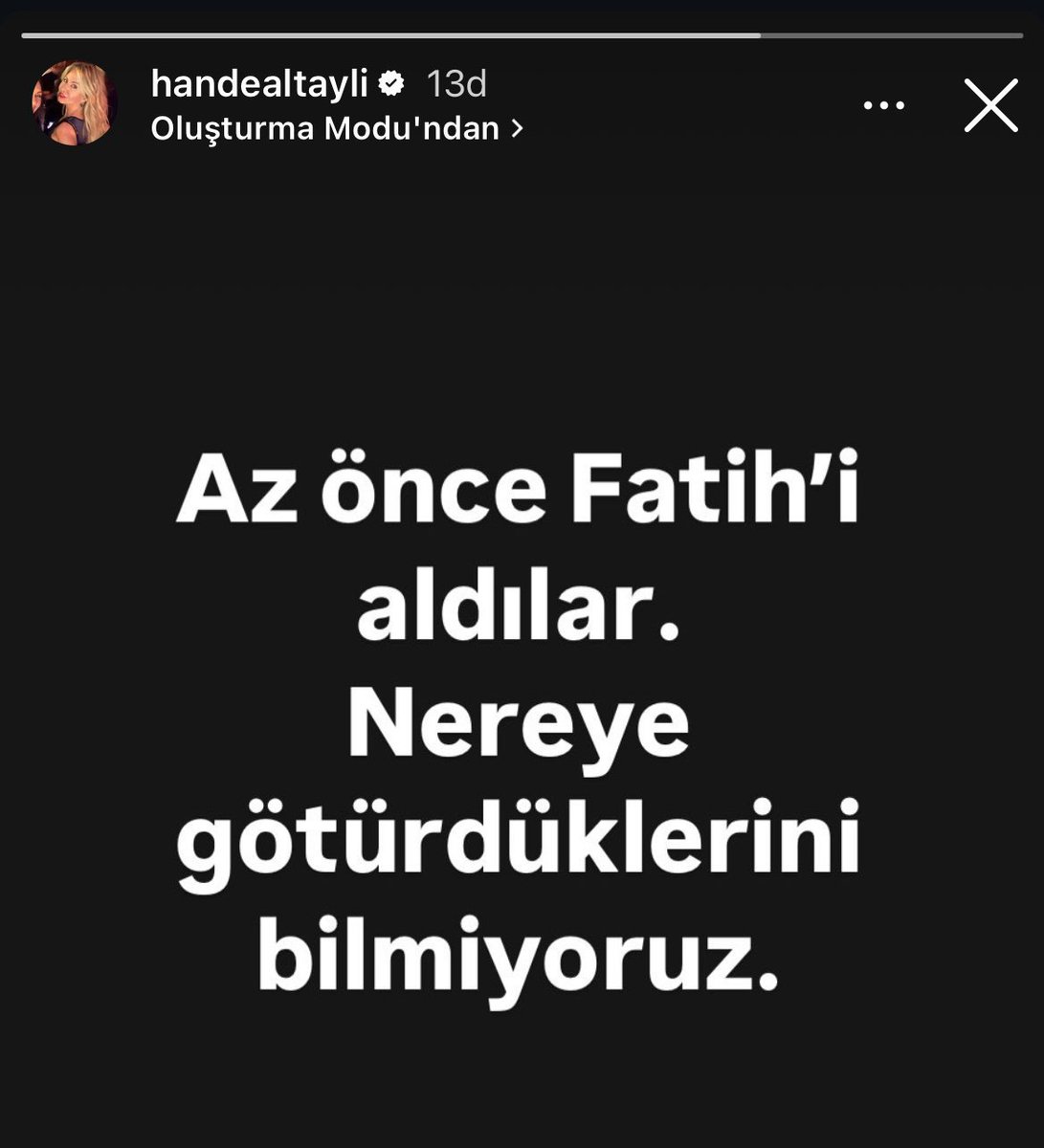 Fatih Altaylı'nın eşinin paylaşımı.