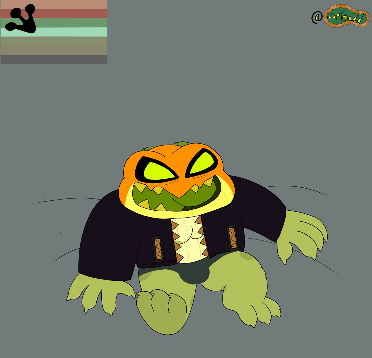 MPToadd's tweet image. #TOADSasBEARS pride starting strong with me slackin off with my fave toad Bog 

N lovin every minute with each other🎃🧡

#Amphibia #Bog