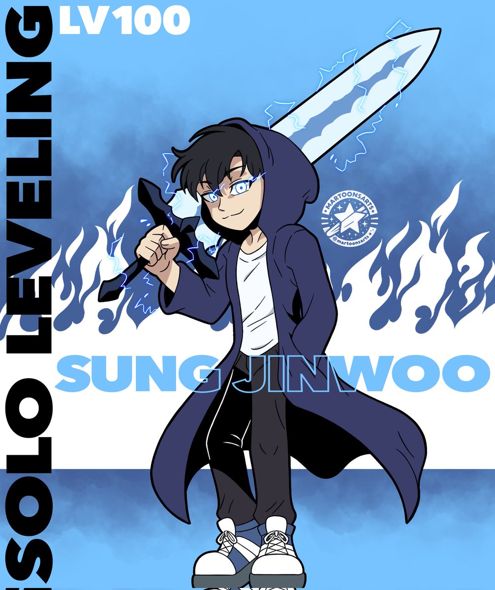 martoonsarts's tweet image. LV100 SUNG JINWOO 💙⚔️
Been wanting to draw SOLO LEVELING for a while. Definitely one of my favs for sure! ✨
#sololeveling #sungjinwoo #shadowmonarch #fanart #digitalart #anime #manga