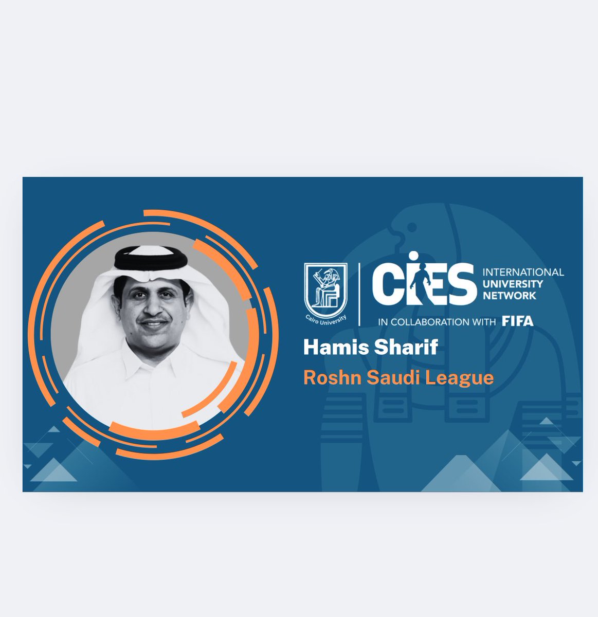 الحمدلله من قبل ومن بعد .. 

تم التخرج من دبلوم الدراسات الدولية المهنيه في الإدارة الرياضية من جامعة القاهرة CIES  ، FIFA

وهذه الشهادة التخصصية تعتبر الأعلى من منظمة فيفا كدبلوم تخصصي،

لله الفضل والمنه
شكراً لكل من وقف معي..
وكل من حفزني ..طيلة هذا المشوار..

🇸🇦💚