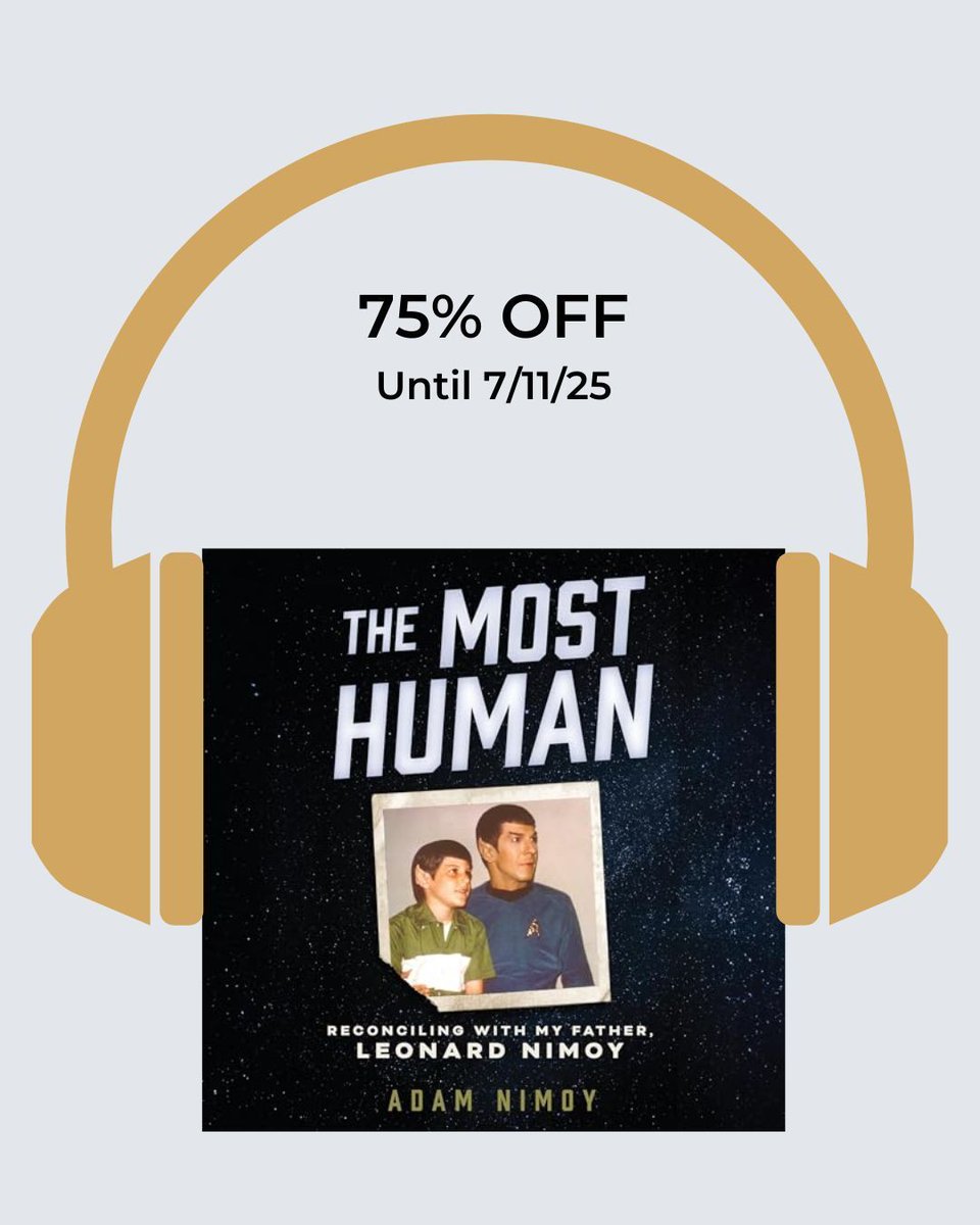 adam_nimoy's tweet image. THE MOST HUMAN audiobook for 75% off? Now that's music to my ears: audiobooks.com/promotions/pro…