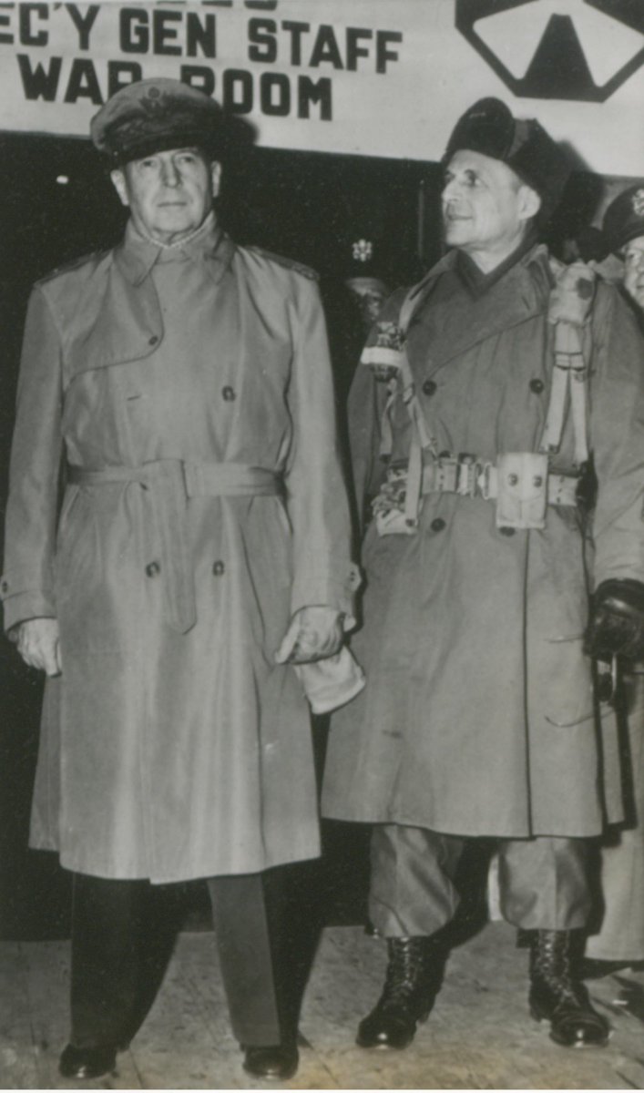 USAHEC (@usahec) on Twitter photo Top Fighting Men.
Photograph of GEN Douglas MacArthur (L) & LTG Matthew Ridgeway during MacArthurโs visit to the Korean Front, 1951.
From our collection: ahec.armywarcollege.edu
#Armyhistory
<a href="/EighthArmyKorea/">Eighth Army</a> <a href="/USArmyCMH/">CMH</a> <a href="/USArmyMuseum/">National Museum of the United States Army</a> Top Fighting Men.
Photograph of GEN Douglas MacArthur (L) & LTG Matthew Ridgeway during MacArthurโs visit to the Korean Front, 1951.
From our collection: ahec.armywarcollege.edu
#Armyhistory
<a href="/EighthArmyKorea/">Eighth Army</a> <a href="/USArmyCMH/">CMH</a> <a href="/USArmyMuseum/">National Museum of the United States Army</a>