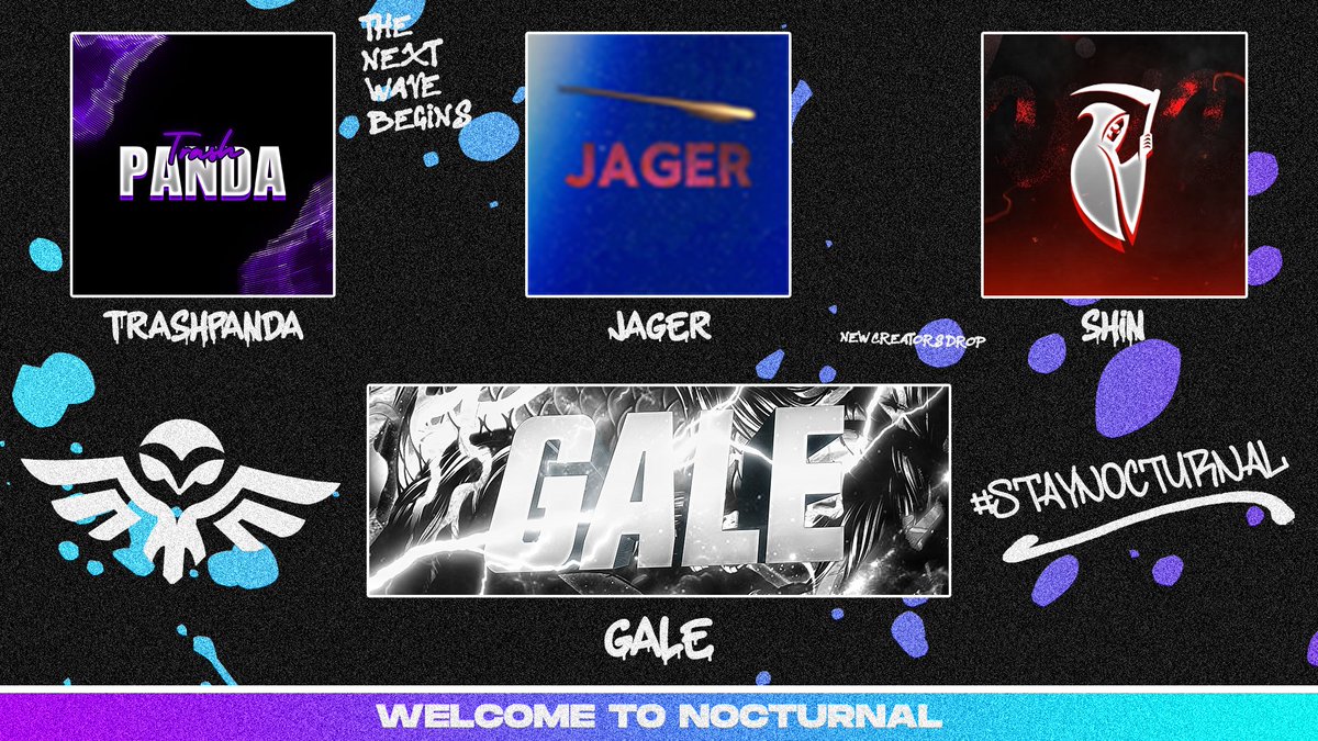 NctrlGG's tweet image. We don&apos;t chase trends. We make them.

Welcome the newest creators to Nocturnal! 💜

🟣@GaleyWhaleyIOS 
🟣@Trashpanda_IOS 
🟣@kellen0602 
🟣Shin

Time to get to work. 🙏
#StayNocturnal 🦉