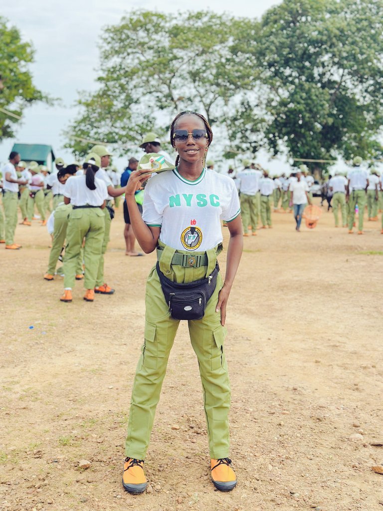 ThatSuitGirl's tweet photo. Obeying the clarion call in Kwara state 🤭🤭
#nysc #yipaktacamp #kwara https://t.co/83XSfKukOp