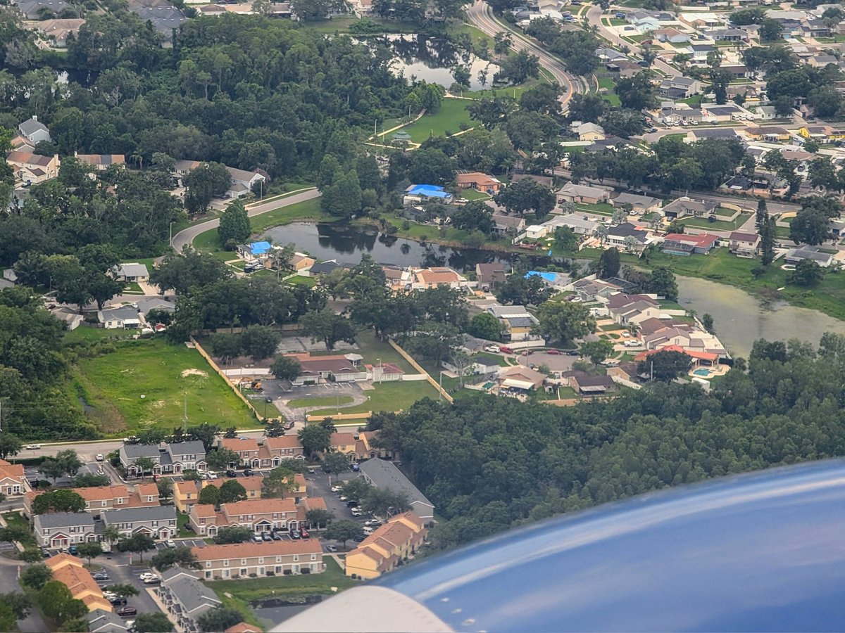 Back in Tampa and seeing those infamous blue tarps sprinkled here and there. So happy to be back at TPA. Our experience at MSP this AM was almost comical. Miracle we made it out of there on time.