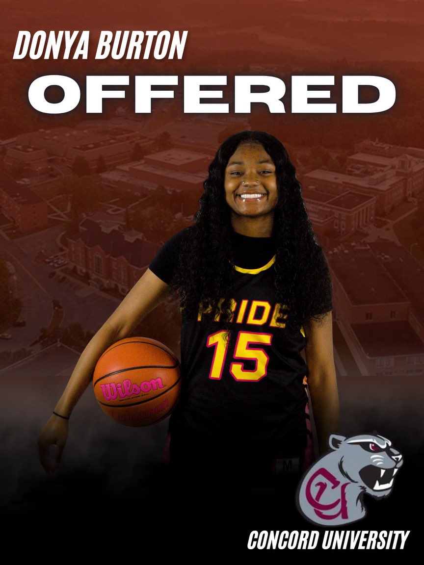 Tri-State Pride Basketball (@tristpridebball) on Twitter photo Congratulations to TSP 2026, <a href="/BurtonDony15442/">Donya Burton #15</a> on receiving an offer from <a href="/CU_WBB/">Concord Womens Basketball</a>
#tspfam🦁📈 Congratulations to TSP 2026, <a href="/BurtonDony15442/">Donya Burton #15</a> on receiving an offer from <a href="/CU_WBB/">Concord Womens Basketball</a>
#tspfam🦁📈