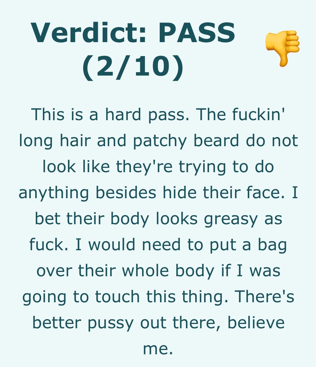I knew I was unattractive.