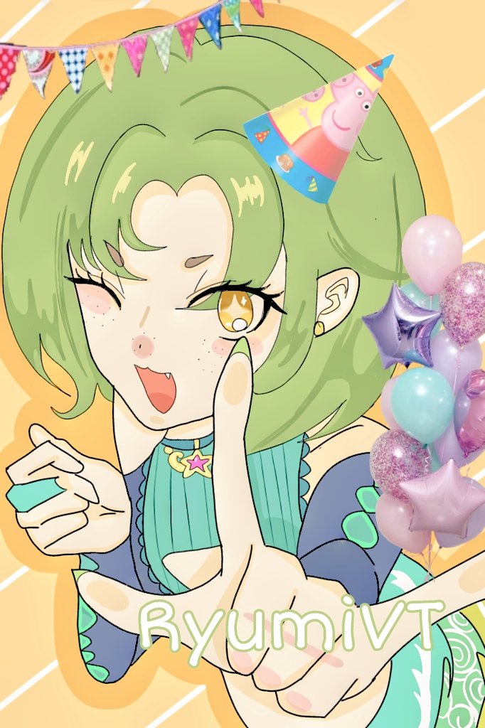 lagashetarandom's tweet photo. Feliz cumpleaños a @RyumiVT, la única streamer que puede tener mala suerte hasta jugando piedra papel o tijeras JSLSHSKSHA, gracias por tantos momentos bonitos reina, eres increíble y única, se te quiere muchísimo 🫶💗 https://t.co/JqzuSoio3y