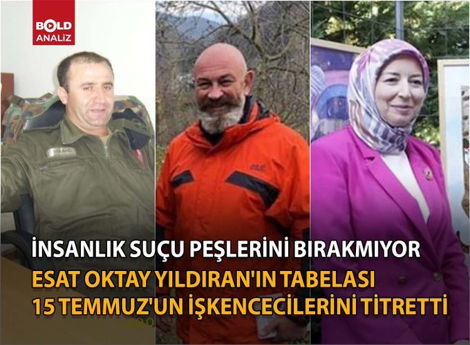 ozguradamm1's tweet photo. İşkenceci askerler
Ali Türkşen
Barış Dedebağı
Seyfullah Saldık
Turhan Ecevit
Ercan Kireçtepe
Levent Bahadır
Erdal Çerçi
Uğur Günaslan
Burak Çelik 

İşkenceci polisler
Elif Uzun Sümercan
Ali Baştürk
Oktay Kapsız
Muhsin Türkeş
Halil İbrahim Dilek
Berat Günçiçek
Yasin Demir
Gökhan Karagöz
Okan Çakıroğlu
Tahir Darbazoğlu
Hacı Murat Dinçer
Ekrem Gönül 

Diğer işkenceci memurlar
Cem Karaca
Fatih Karakuş
Eşref Aktaş
Ahmet Gürbüz
Murat Çaça cezaevi müdürü
Volkan Akkuş gardiyan
Özgür Kutlu gardiyan

BuBirİşkence Duyurusudur

ANALİZİN TAMAMI İÇİN⤵️
https://t.co/rOdfUDidCN…