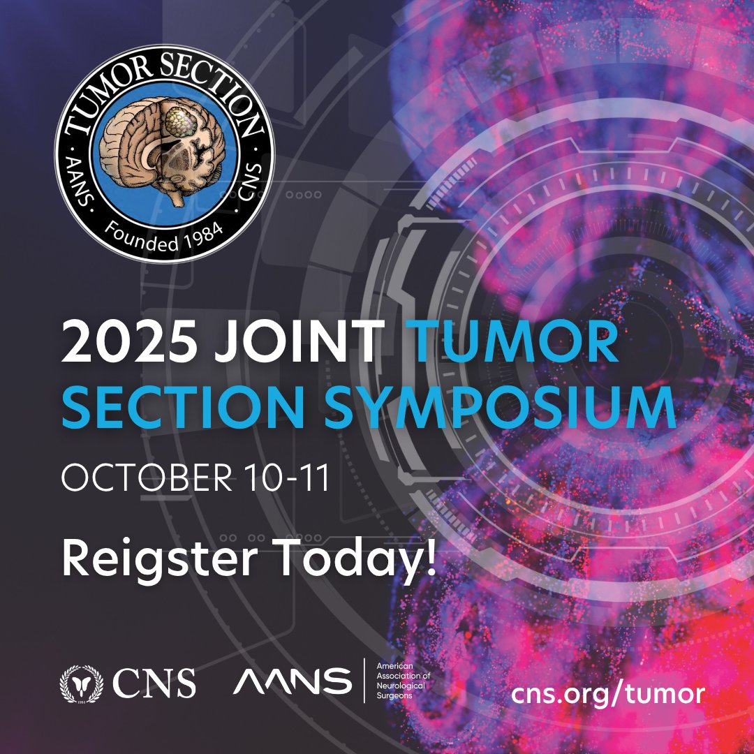 CNS (@cns_update) on Twitter photo The Preliminary Program for the 2025 <a href="/NSTumorSection/">NS Tumor Section</a> Symposium is out now! This year, we'll be highlighting how neurosurgeons are pushing beyond traditional surgical boundaries to innovate, advocate, and advance patient care. Check out the schedule and start planning your trip to The Preliminary Program for the 2025 <a href="/NSTumorSection/">NS Tumor Section</a> Symposium is out now! This year, we'll be highlighting how neurosurgeons are pushing beyond traditional surgical boundaries to innovate, advocate, and advance patient care. Check out the schedule and start planning your trip to