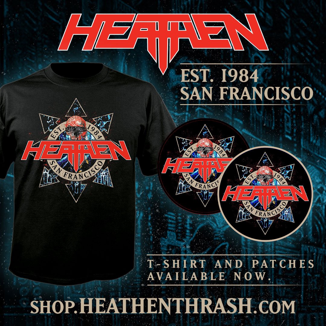 HEATHEN Est. 1984, San Francisco! 🔥 

Thrash Forever! 🤘

We’ve got some t-shirts and high quality patches available NOW! 

🔗 heathenthrash.bigcartel.com