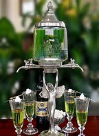 I'm passing around the tray of absinthe now so we can toast to absent friends. #Pawgaritaville