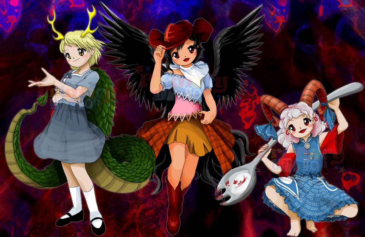 yakuza #ZUN絵風 #touhouproject #東方project