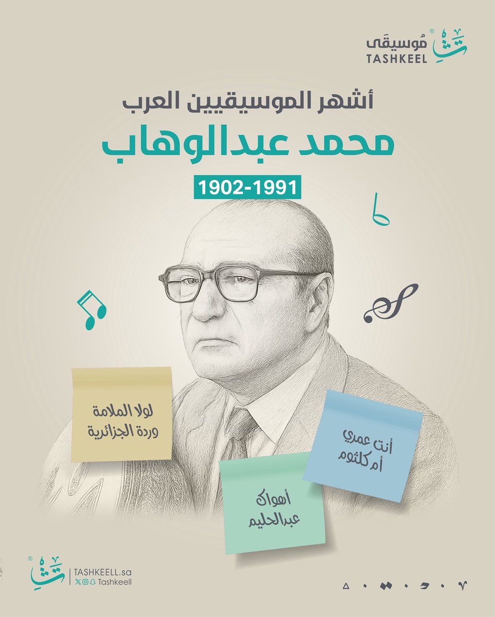 من روّاد الموسيقى العربية الحديثة الذين أثروا الساحة الفنية بأعمالهم ونتاجهم الغزير.
#موسيقى_تشكيل
#اليوم_العالمي_للموسيقى