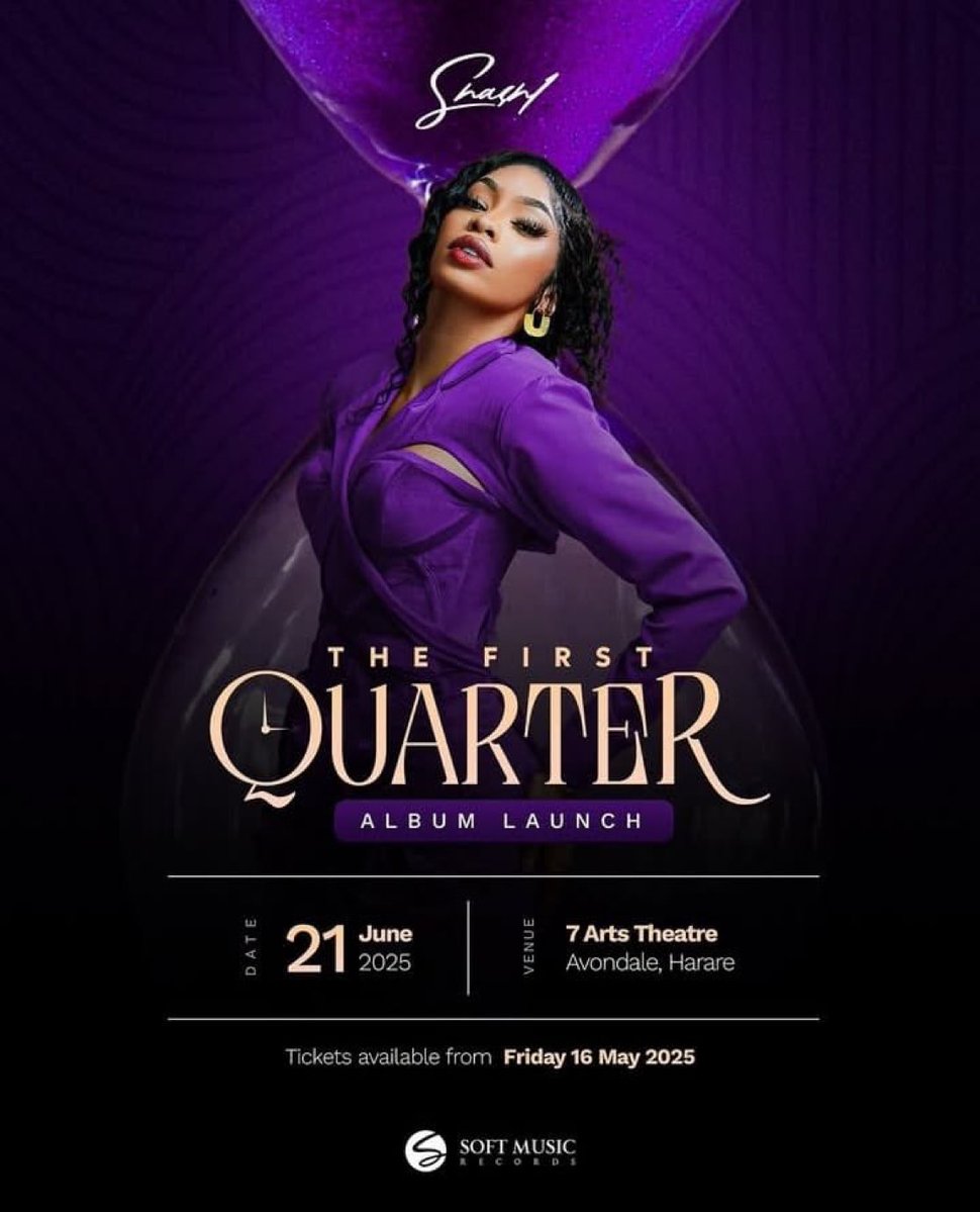 🔥 Harare, it’s up!
Tonight we celebrate music, magic &amp; Shashl LIVE at 7 Arts Theatre.
This isn’t just a launch — it’s #TheFirstQuarter era! 🎤✨