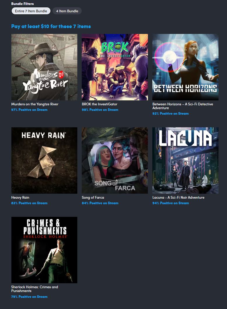 BROK the InvestiGator (Steam) w/ 6 more games is $10 on Humble Case &amp; Consequence Collection buff.ly/zIpVvqj #ad