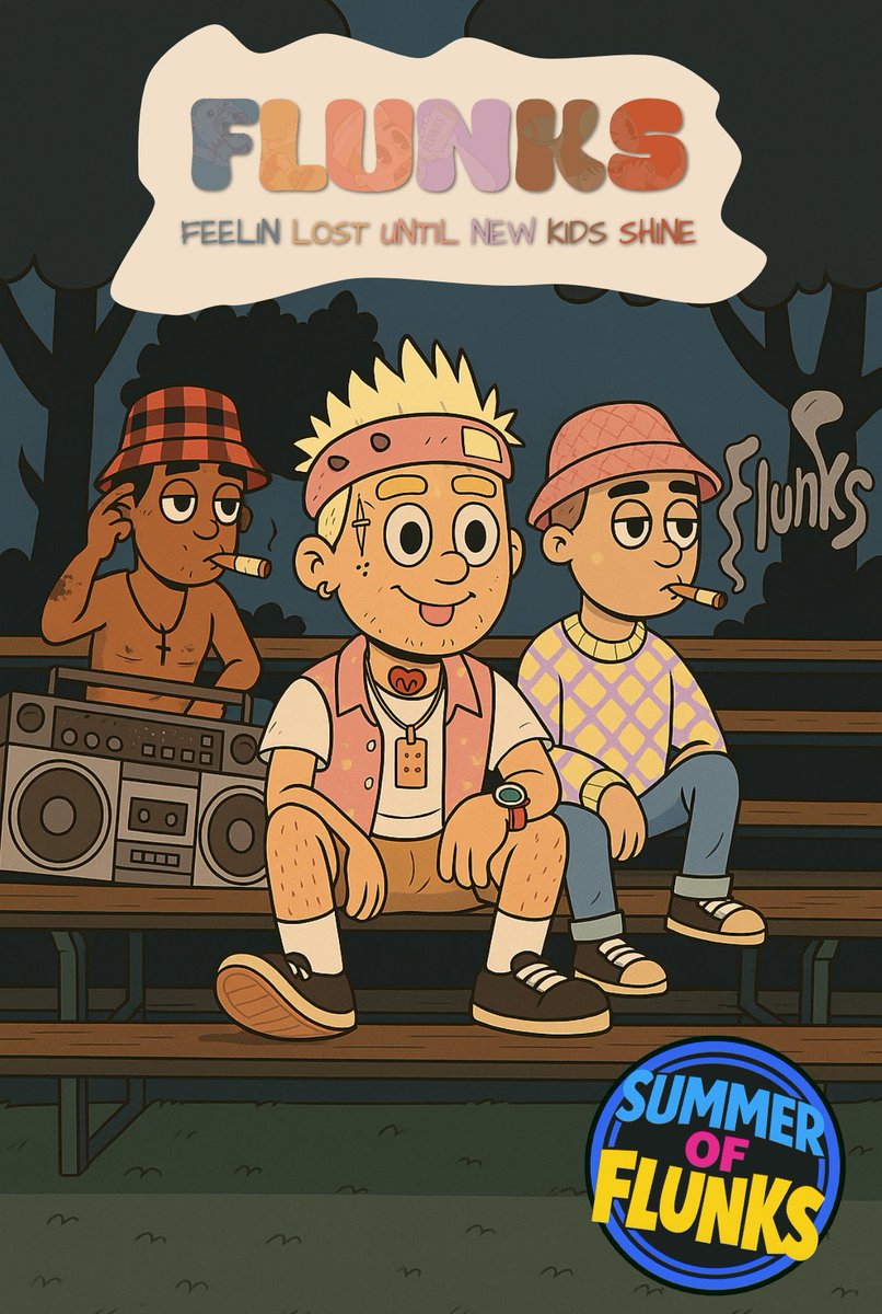 flunks_nft's tweet image. #SummerofFlunks is here!

To celebrate the beginning of summer, we&apos;re starting our slow burn leading up to Semester Zero this fall. This summer will be filled with plenty of surprises, giveaways and maybe... just maybe a little bit of *hopium* we can all start suckin&apos; on.…
