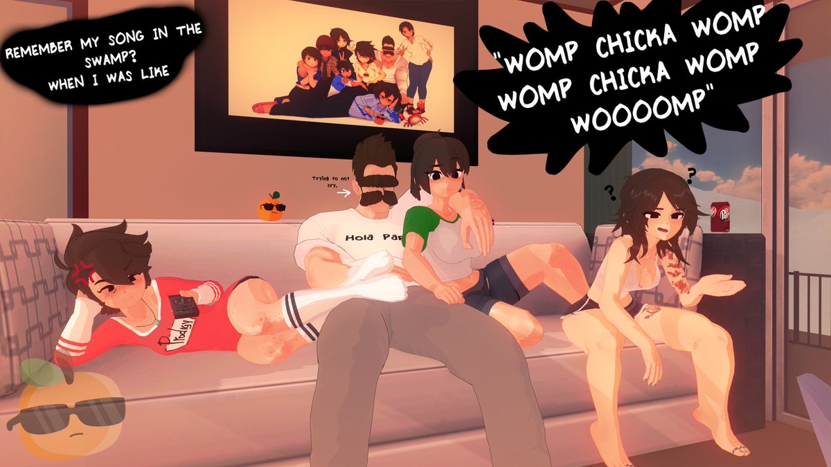 TV time with mi familia.