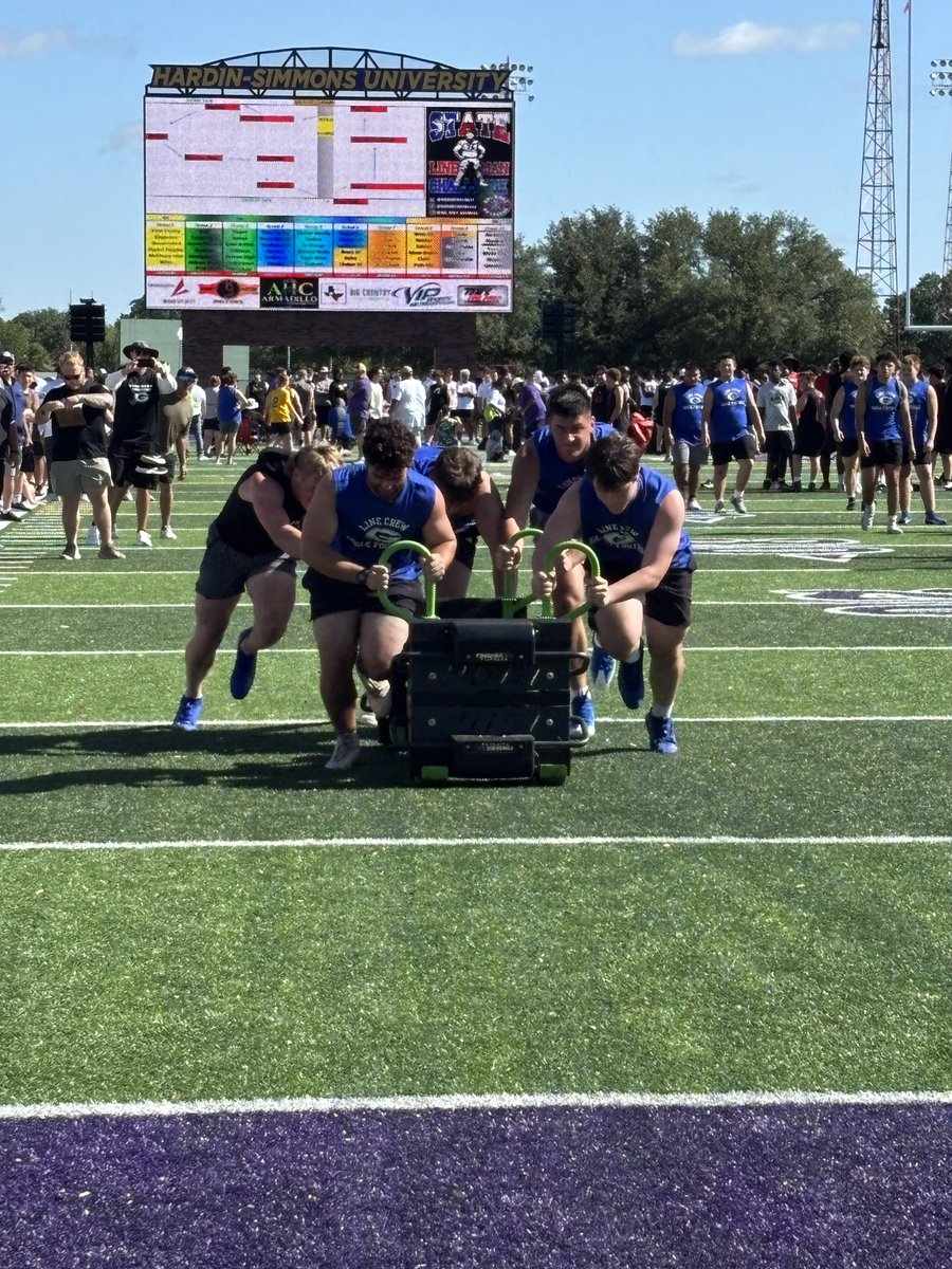 GTEagleFootball's tweet image. Proud of our #Gtown lineman for showing out at the @HSUCowboys State Lineman Challenge! They competed in the tire flip, bench rep max, agility course and a truck push among others! 💪 Way to go #Gtownlinecrew! #GTDNA #EFND @CoachGriffGHS @GTCoachFlores @CoachKinch @Coach_Havens…